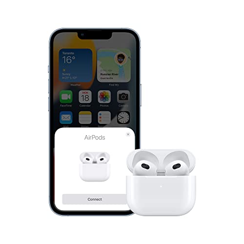 Apple AirPods with Lightning Charging Case (3rd Generation) (Renewed)4