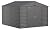 Arrow Select 10' x 12' Outdoor Lockable Steel Storage Shed Building, Charcoal