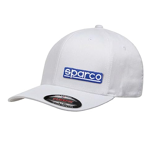 Casquettes et bonnets blanc Sparco contre la fraîcheur et le soleil