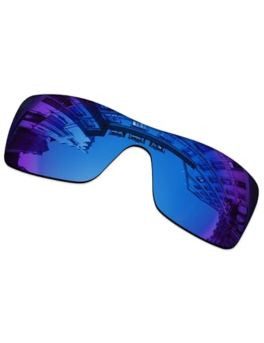 Image of Lenses Replacement for Oakley Batwolf OO9101 Sunglass - Sapphire MirrorCoat Polarized