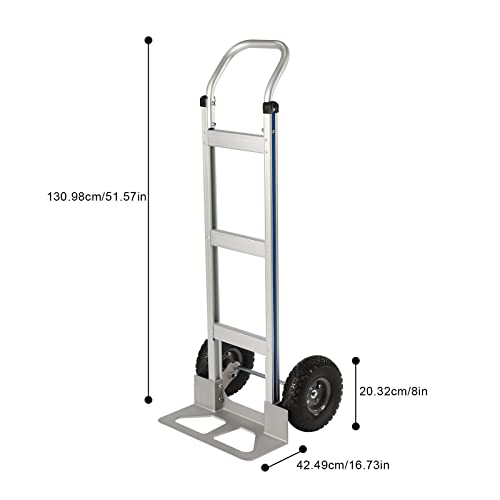 Carretilla de mano industrial con ruedas de goma miniatura 4