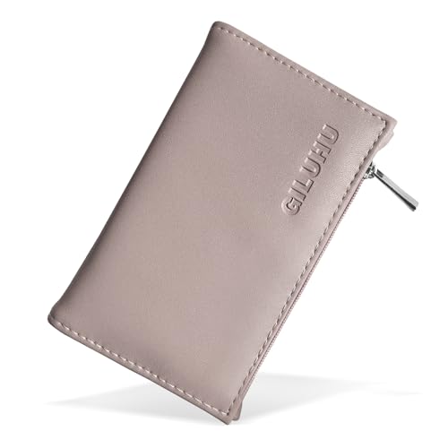 Small Womens Wallet RFID Blocking Credit Card Holder with ID Window Leather Slim Card Wallets