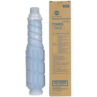 Toner cyan TN510C Konica Minolta 20000 pages pour vos dossiers et rapports d'agence
