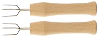 teemando® 2 X Pellkartoffelgabel, Halter für Pellkartoffel oder Maiskolben, Kartoffelpieker