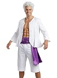 CoolChange Disfraz de Monkey D. Ruffy Gear 5 | Nika Cosplay Disfraz | Camisa, Pantalones y Fajas | Blanco | Talla: L