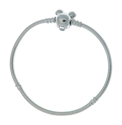 Pulsera para mujer PANDORA Reflexiones en plata elegante con cierre plano 2