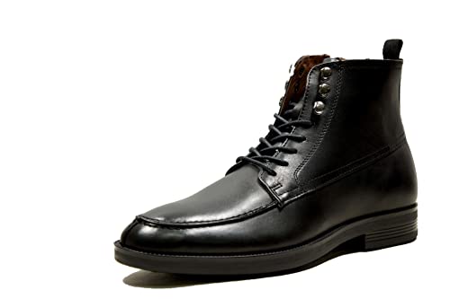 Image of Hx London Leather Men Apron Laceup Ankle Boot