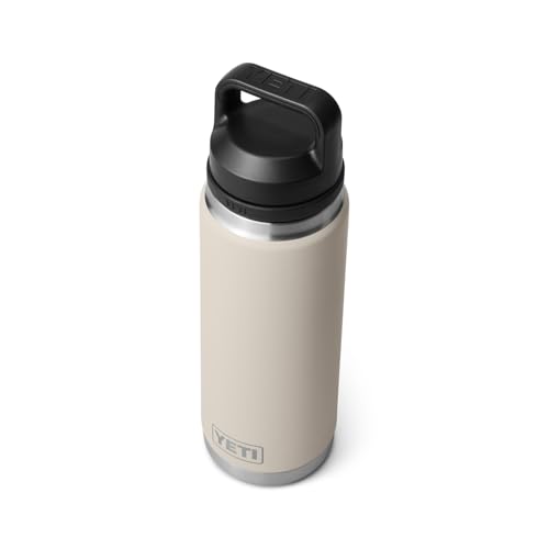 Image of YETI Rambler 26 oz Bottle, Leakproof, Vacuum Insulated, Stainless Steel with Chug Cap, Cape Taupe