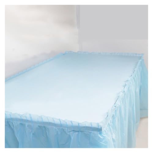 Jupe de table à volants imperméable et résistante à l'huile