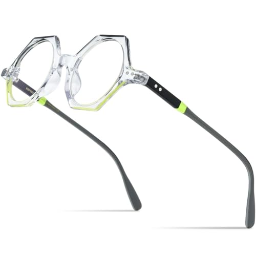 Lunettes en acétate de poudre MUTYNE : oubliez les montures lourdes avec ce style polygone