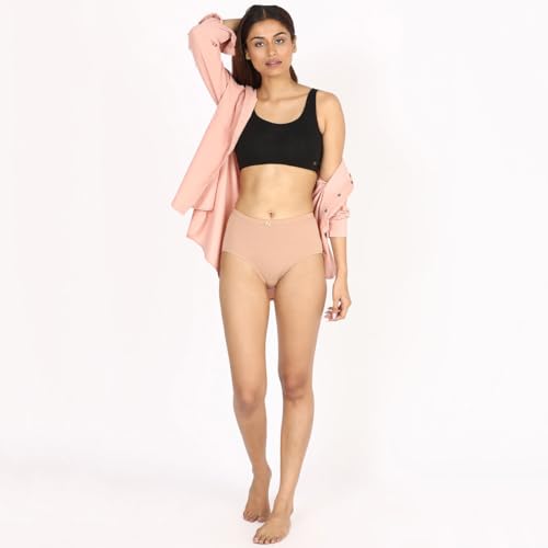 Image of NYKD (NYP104 Comfortable & Breathable Cotton Panty Set for Women (Pack of 3) | High Rise & Full Coverage Brief with Anti Odor Properties | Super Soft & Concealed Elastic for All Day Comfort