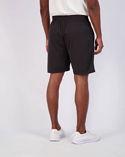 Image of Real Essentials 4 Pack: Men's 7 inch Athletic Running Quick Dry Mesh Shorts with Zipper Pockets (Available in Big & Tall)