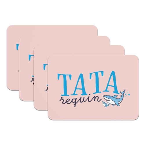 Tapis de table rose lavable pour protéger la table des enfants