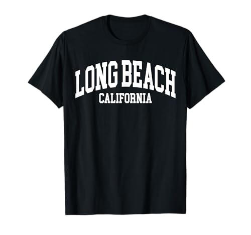 Long Beach California US College Font Proud American USA T-Shirt