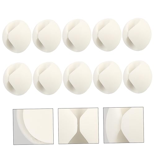 Housoutil 10 piezas Clips para Gestión de Cables de Escritorio, Organizador de Cables para Computadora Versátil para Hogar y Oficina miniatura 4