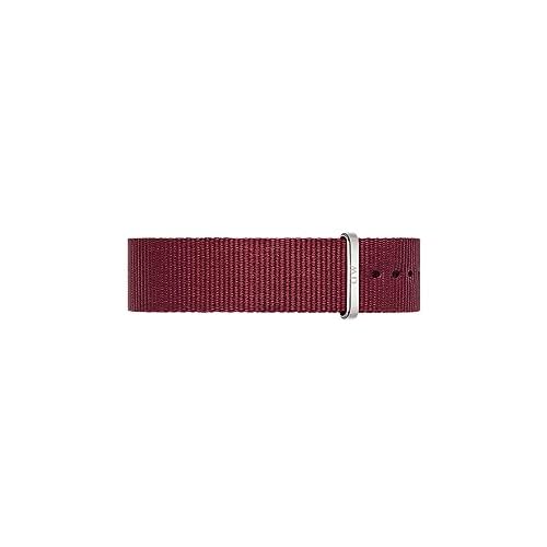Daniel Wellington Classic Roselyn, Rubinrot/Silber Uhrenarmband, 18mm, NATO, für Damen und Herren