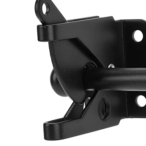 Image of Carbon Steel Garden Door Lock Hasp Safety Padlock Clasp for Gates and Chests Black