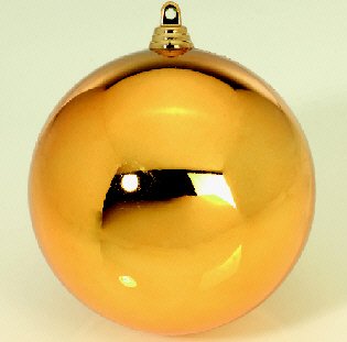 DS Euro 1 Stück Christbaumkugel, Weihnachtskugel 30cm Gold glänzend, Outdoor Kunststoff, schwer entflammbar, Lieferung Frei Haus