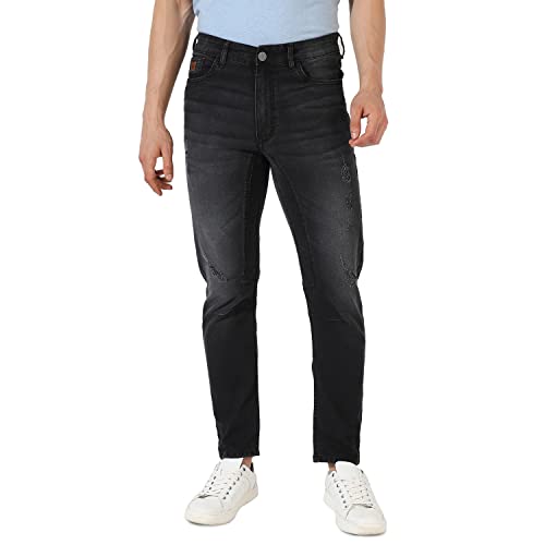 Image of Campus Sutra Men's Mid Rise Regular Fit Jeans