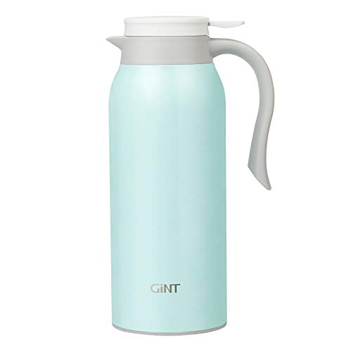 GiNT 51 Oz Stainless Steel Thermal Coffee Carafe - 12 Hour Heat Retention, 1.5L Dispenser (Upgraded Blue Version)