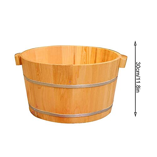 Balde de madera para spa de pies, pediluvio miniatura 4