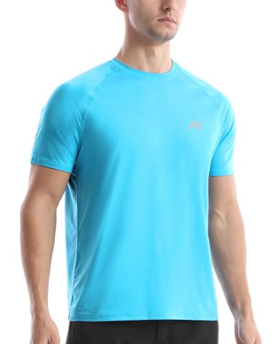 isnowood-UPF-50-Swim-Shirts-for-Men-Sun-Protection-Short-Sleeve-Rash-Guard-Mens-Quick-Dry-Surf-Athletic-Beach-Shirt isnowood UPF 50+ Swim Shirts for Men, Sun Protection Short Sleeve Rash Guard Mens Quick Dry Surf Athletic Beach Shirt - Image 1