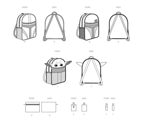 Simplicity SS9619OS Craft Backpack and Accessories OS (One Size Only), Brown - Image 4