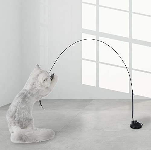 CHIKIXSON Giochi con Piume per Gatto, Giocattoli