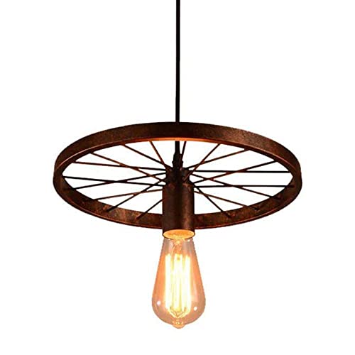 Lampe suspendue industrielle en fer forgé rétro pour salon et cuisine