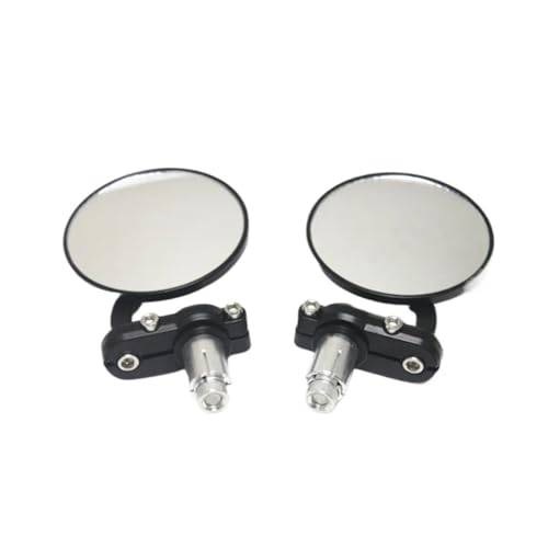 Espejos retrovisores de elipse para moto y scooter con rotación ajustable de 360 grados parejos