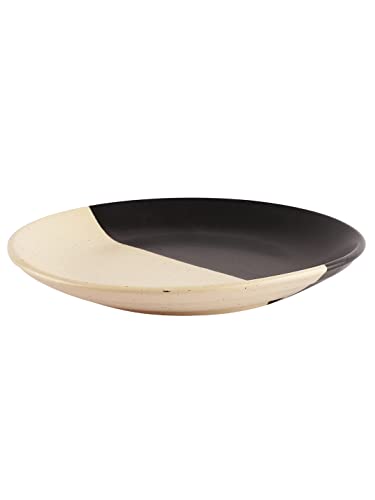 Image of Miah Decor Ceramic Handcrafted Dinner Set (Service for 1)-Pack of 3 [1 Dinner Plate,1 Quarter Plate, 1 Dinner Bowl] inchThe Raat Din Collection inch Microwave & Dishwasher Safe