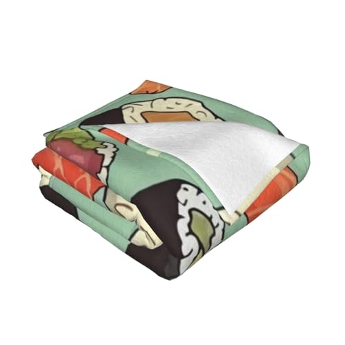 Plaid nourriture sushi couverture cadeau originale flanelle douce - 3