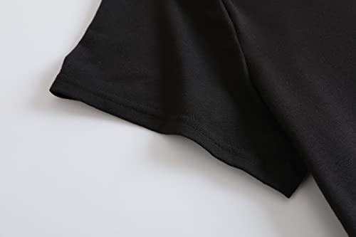 Vozanet Women's V Neck Sexy Pajama Sets Capri Sleepwear Elegant Floral Patterns Nighty Plus Size S-4Xl, Black-Floral, Large #TOP3