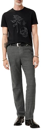 John Varvatos Men's Rose + Skull Tee3