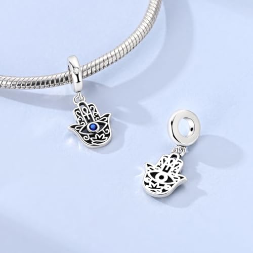 Image of 925 Sterling Silver Charms,Hypoallergenic Beads,Compatible with Pandora Bracelets and Necklaces,Women Holiday Gift Pendants