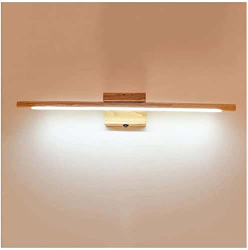 Applique salle de bain bois massif LED luminaire miroir coiffeuse chambre avec interrupteur