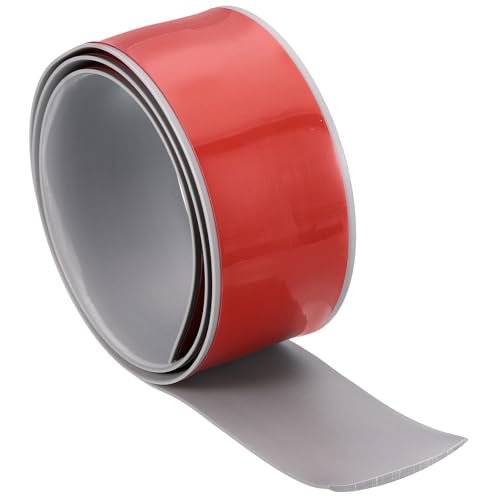QUARKZMAN Tira De Transición Para Pisos, 2 Pulgadas x 3.28 Pies Autoadhesiva De Vinilo Borde De Piso De Laminado Tiras Para Cubrir Huecos En Pisos Para Unir Alfombra, Baldosas, Gris