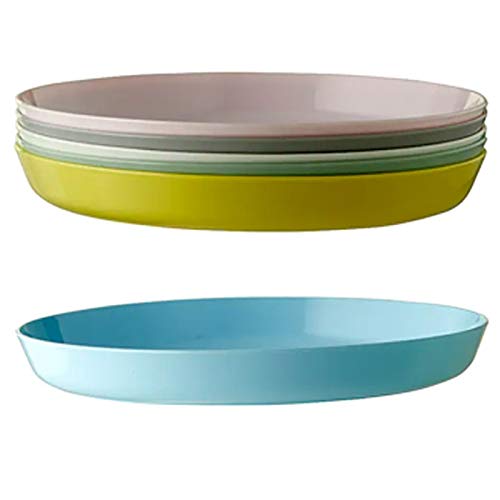 IkeaNew Version Kalas 203.786.71 BPA-Free Plate, Assorted Colors, 6-Pack