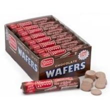 Necco Chocolate Wafers Candy - 24 per pack -- 12 packs per case.