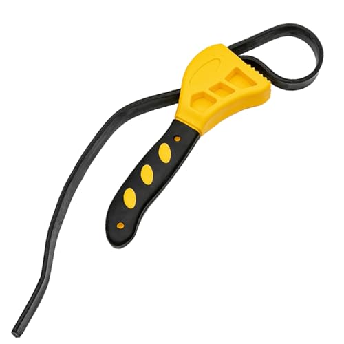 Adjustable Rubber Strap Wrench, Heavy Duty Reinforced Non-Slip Grip Rubber Belt for Loosening or Tightening Pipes, Oil Filters, Shower Head, Water Filter, Jar Openers in Plumbing, Mechanics, and DIY