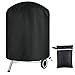 BBQ Redonda Cubierta, 210D Oxford Funda Protectora Barbacoa, Cubierta para Barbacoa, Premium Cubierta de Parrilla, Funda para Barbacoa Impermeable, Anti-Lluvia, Anti-Polvo, para Exteriores(61x70cm)