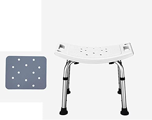 Silla de ducha resistente ajustable con brazos y respaldo, taburete de seguridad antideslizante para personas mayores y discapacitados, elevador de ducha para baño asistido