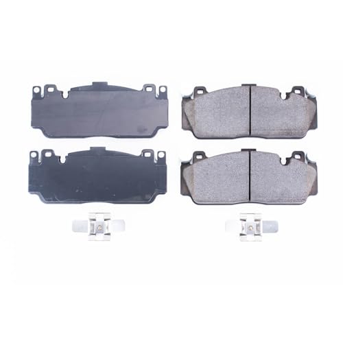 Image of PowerStop Front Brake Pads for BMW M2 2019-21 |M5 2013-16 |M6 2012-18 |M6 Gran Coupe 2014-19 - Z17 Ceramic Brake Pads with Installation Hardware, 17-1648