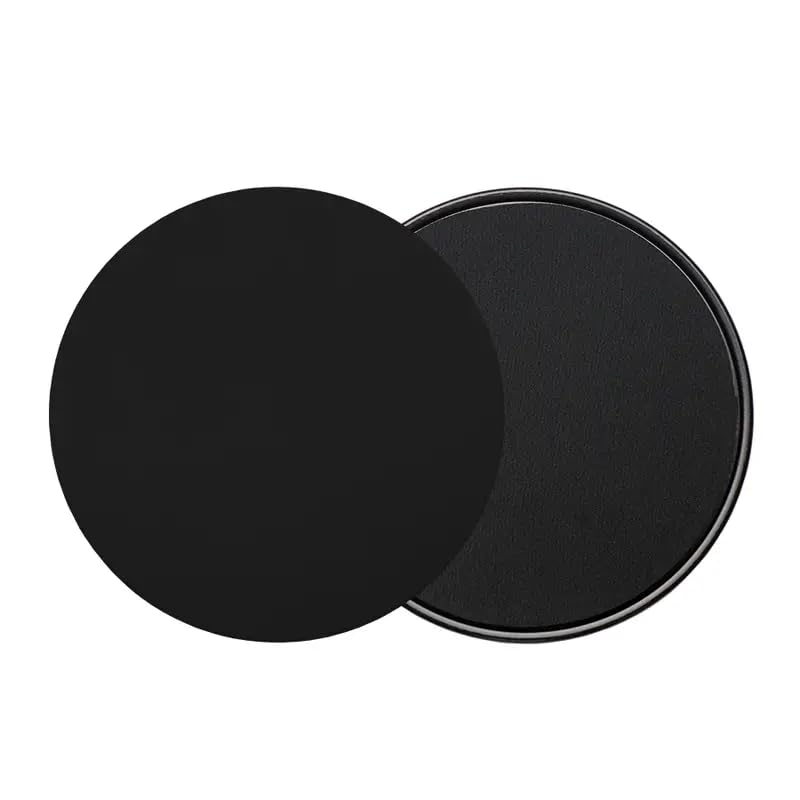 IMAXWAVE Discos deslizantes de doble cara para fitness, yoga y pilates, discos de deslizamiento, sliders para ejercicio y core, discos de entrenamiento, discos para planchas en casa y gimnasio - Negro