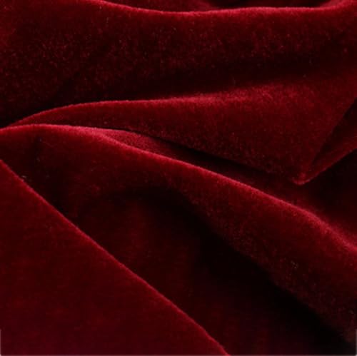 Wambere 100 x 200 cm Tissu en velours vendu au mètre Tissu décoratif pour vêtements, tissus pour couture, travaux manuels, nappe, rideau de scène,...