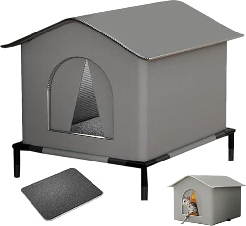 Niche chat extérieur imperméable avec couche d'éponge isolante de qualité