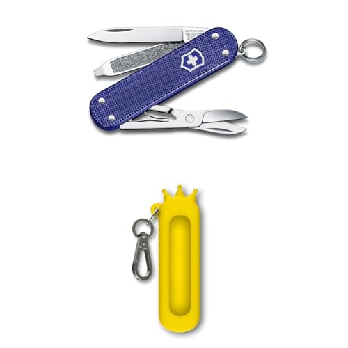 VICTORINOX(ビクトリノックス) クラシック ALOX クラシックカラーズ Night Dive 多機能 ナイフ アウトドア キャンプ はさみ マイナスドライバー付き つめやすり搭載 5機能を搭載したスイス製マルチツール 小型 コンパクト 軽量 携