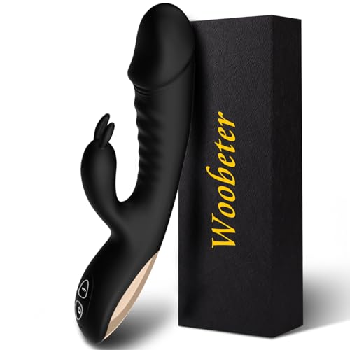 Vibrator Sex Toys Rabbit Vibabrator for Women Sex Toyscouples for Couples Women Adult Toys Dildos 10 Powerful Vibrations Modes Clitoral G-spot Stimulator Waterproof Sex Toy (Black)