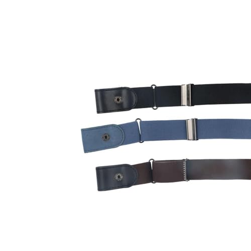 Invisible Buckleless Stretch Belt for Men Women,No Buckle Elastic Web Strap Belt with Flat Buckle for Pants Jeans Dresses2