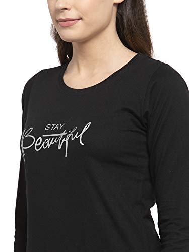 Image of Claura Women Cotton Solid Top & Pyjama Set